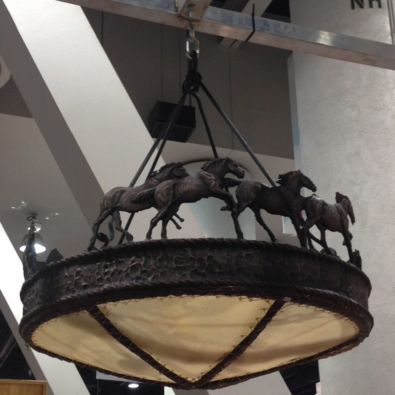 Horses Chandelier - Luna Bronze